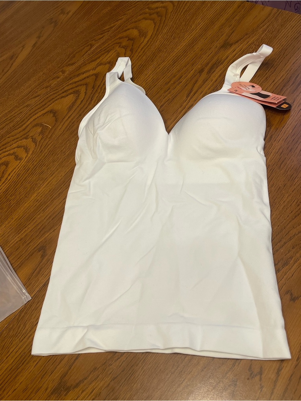 Shapermint White Sweetheart Built-In Bra Shaper Cami - Picture 6 of 12